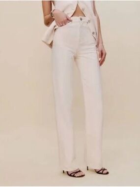 Reformation Wilder Jean in Cream